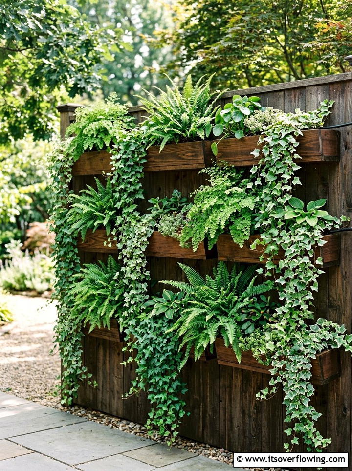 Vertical Garden Wall - 25 backyard ideas for small yards