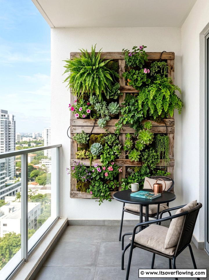 Vertical Garden Wall - 25 cheap garden ideas for small spaces