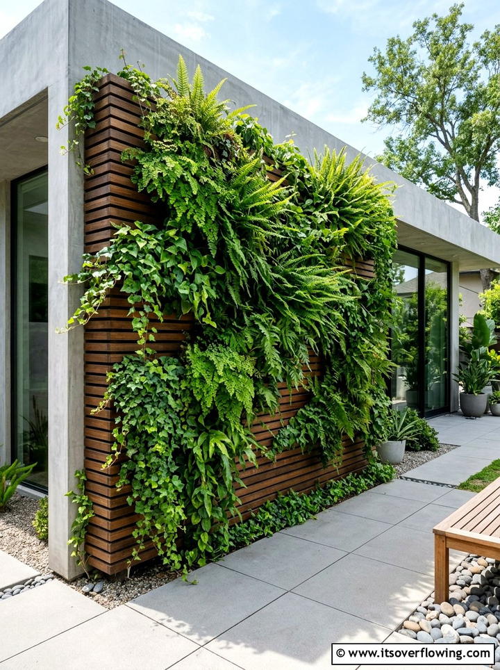 Vertical Garden Wall - 25 creative garden ideas for narrow spaces