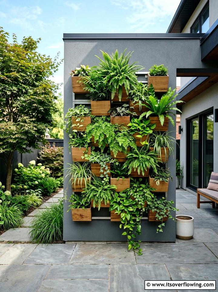 Vertical Garden Wall - 25 creative garden ideas for small yards