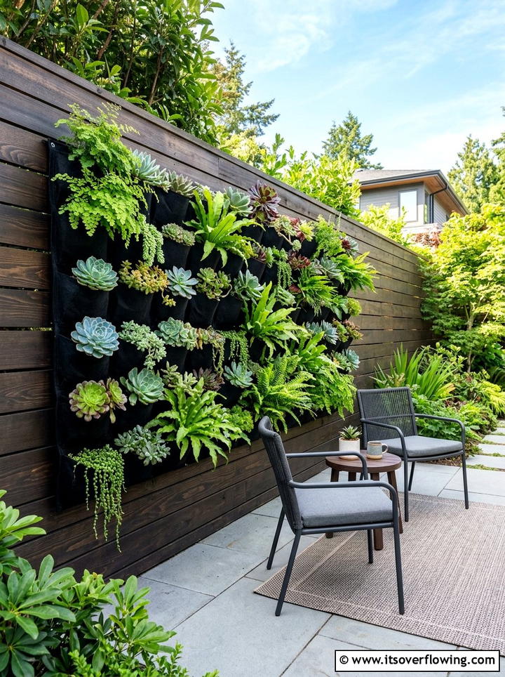 Vertical Garden Wall - 25 creative garden ideas for suburban homes