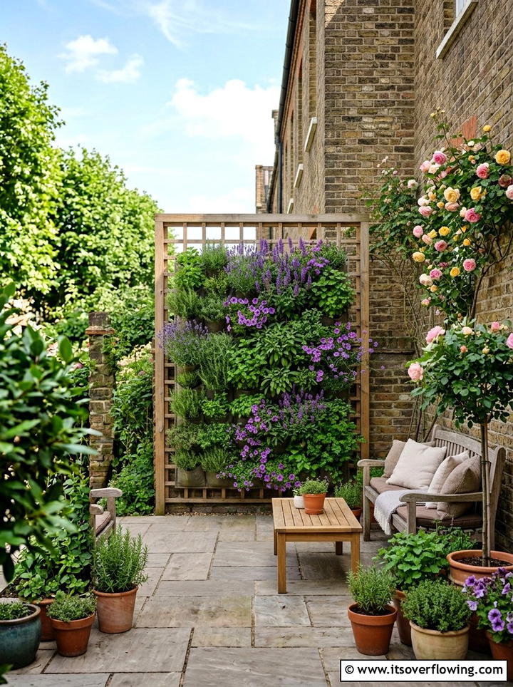 Vertical Garden Wall - 25 front porch ideas for north facing porch