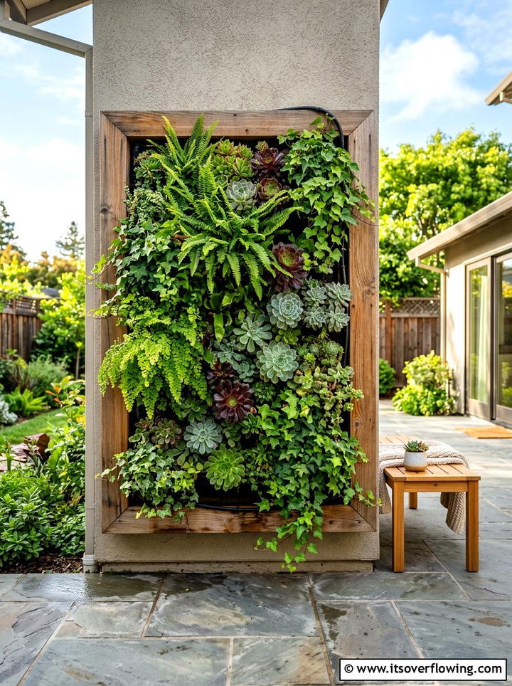 Vertical Garden Wall - 25 garden decor ideas