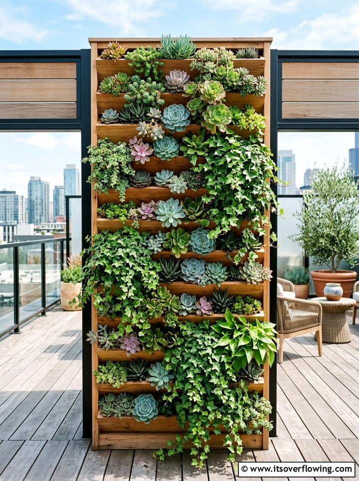 Vertical Garden Wall - 25 garden design ideas for decks