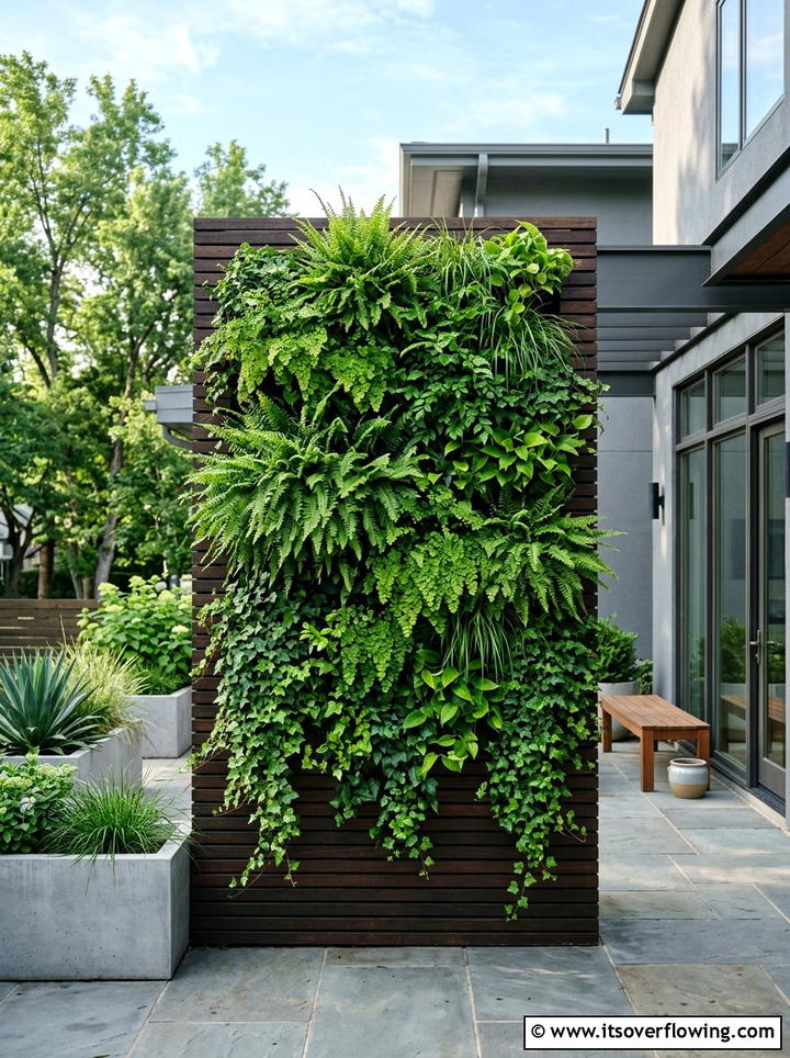 Vertical Garden Wall - 25 garden ideas for narrow yards