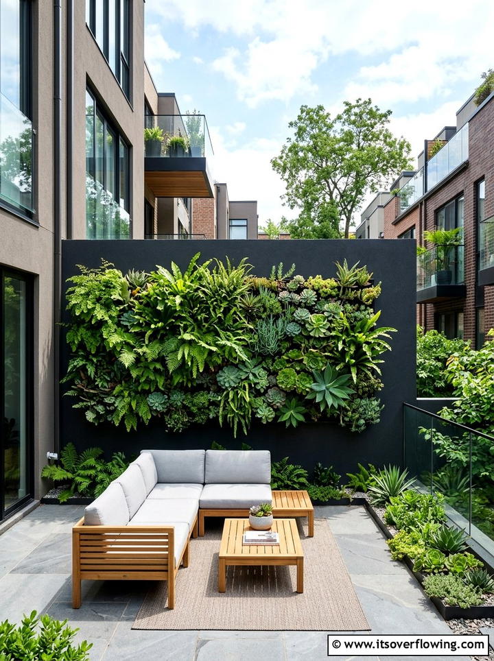 Vertical Garden Wall - 25 garden ideas for townhouses
