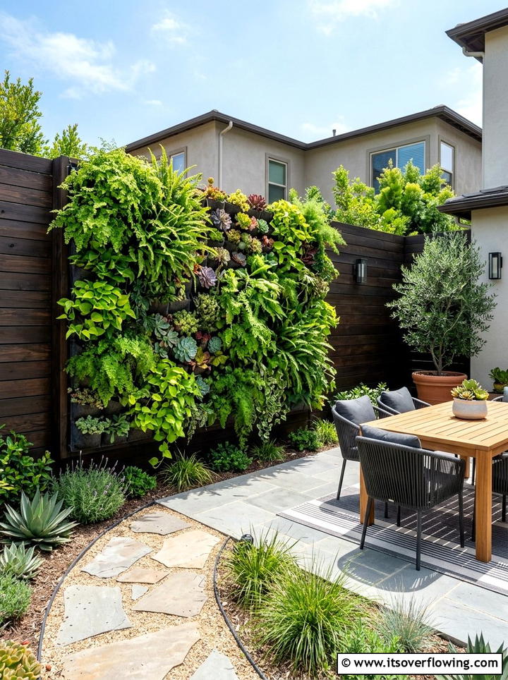 Vertical Garden Wall - 25 garden ideas with fence decor