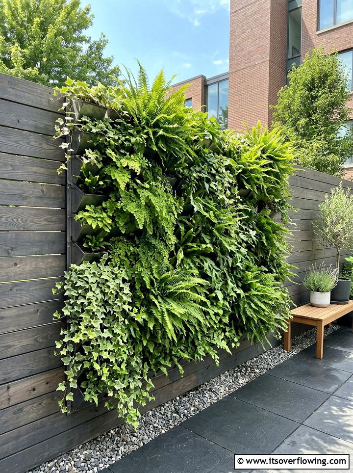 Vertical Garden Wall - 25 small garden ideas for townhouses