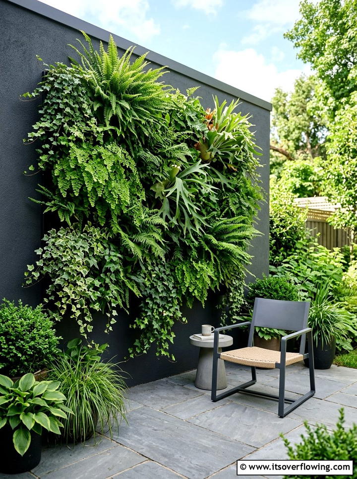 Vertical Garden Wall - 25 small garden ideas with modern style