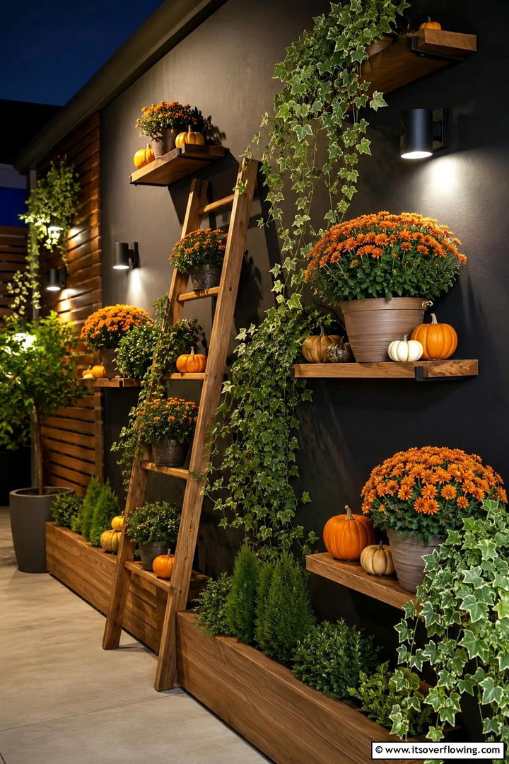 Vertical Garden Wall Design - 50 Modern Fall Porch Decor Ideas Roundup- Warm Welcomes