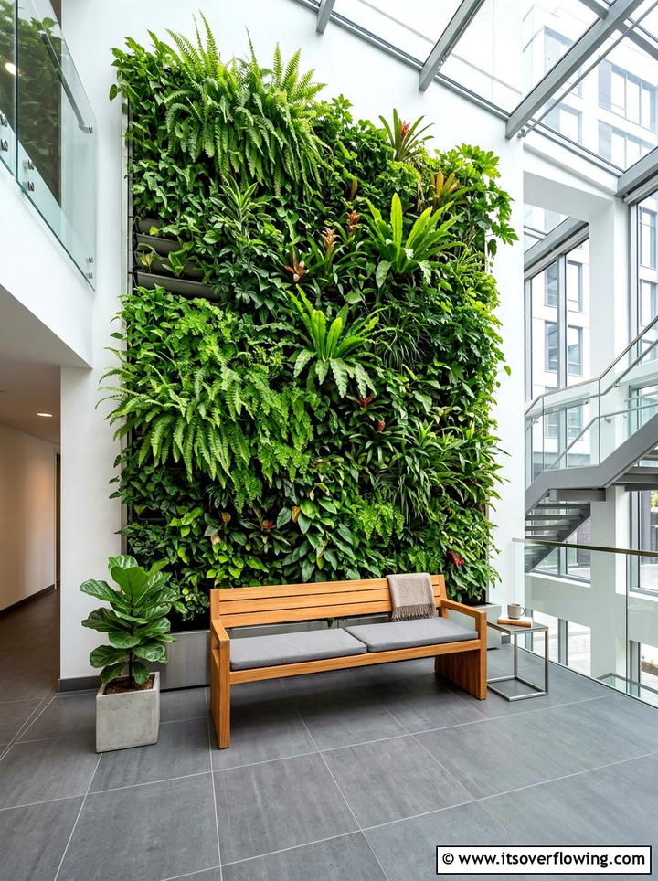 Vertical Garden With Seating - 25 small garden ideas with cozy seating