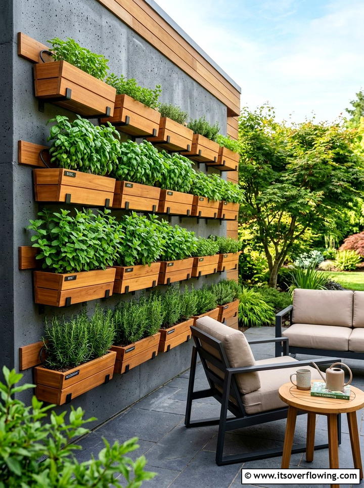 Vertical Herb Garden - 25 garden ideas