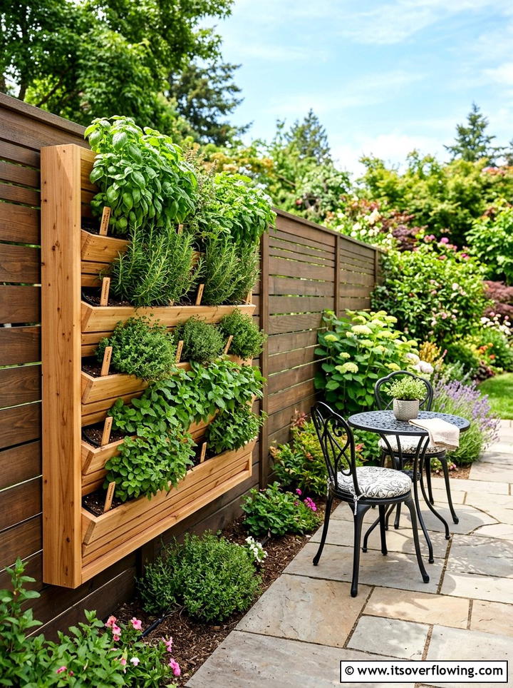 Vertical Herb Garden - 25 garden ideas for suburban homes