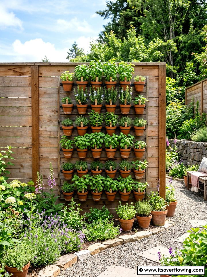 Vertical Herb Garden - 25 cheap garden ideas