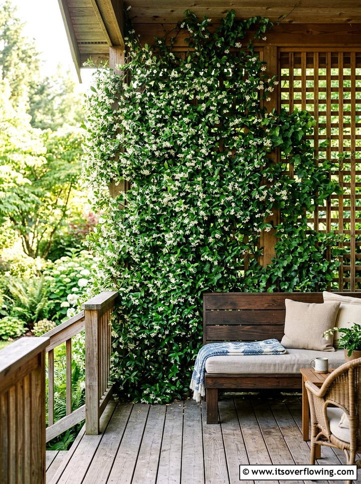Vertical Lattice Garden Wall - 25 front porch ideas with lattice panels