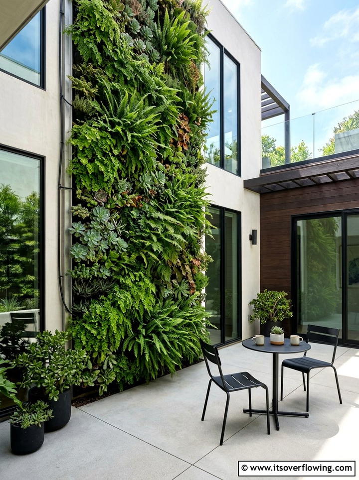 Vertical Living Wall - 25 garden design ideas for contemporary courtyards