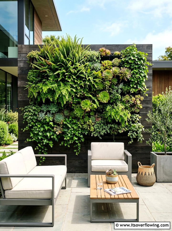 Vertical Living Wall - 25 garden design ideas for modern landscapes