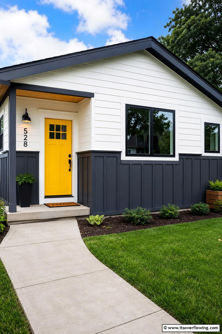 Vertical Panel Wainscoting for Height Illusion - 25 Exterior Wainscoting Ideas to Enhance Your Home’s Curb Appeal