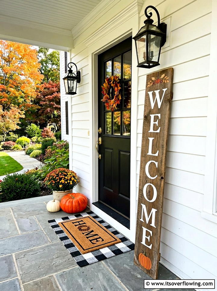 Vertical Porch Sign - 25 front porch ideas with farmhouse style