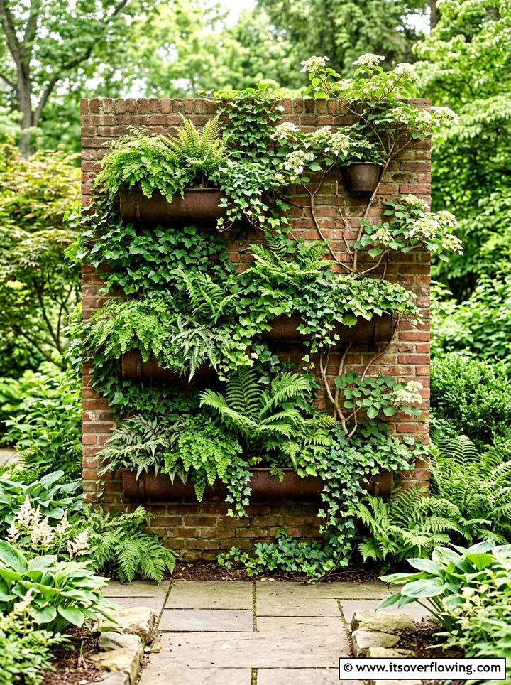 Vertical Shade Garden - 25 garden ideas for shade