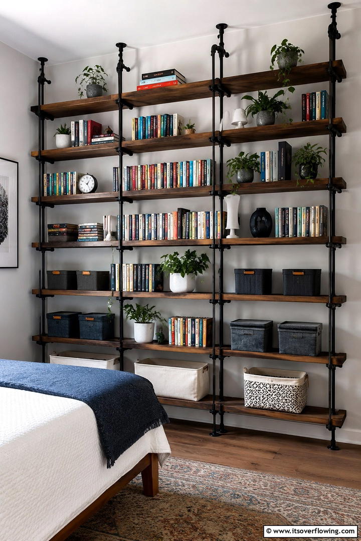 Vertical Shelving Systems - 30 Small Guest Room Ideas for Cozy, Welcoming Spaces