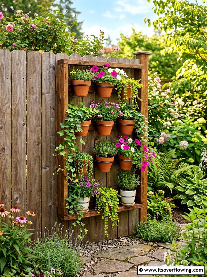 Vertical Tiered Planter - 25 backyard ideas with pot clusters