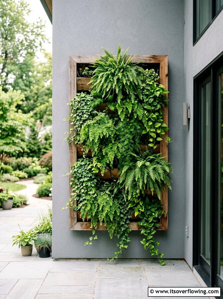 Vertical Wall Garden - 25 creative garden ideas with high impact curb appeal