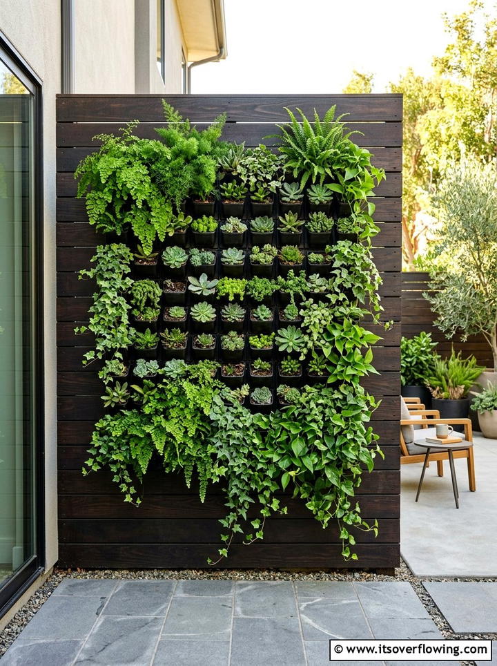 Vertical Wall Garden - 25 garden design ideas with height variation