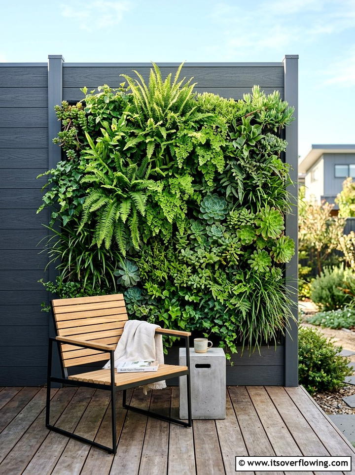 Vertical Wall Garden - 25 garden ideas for contemporary homes