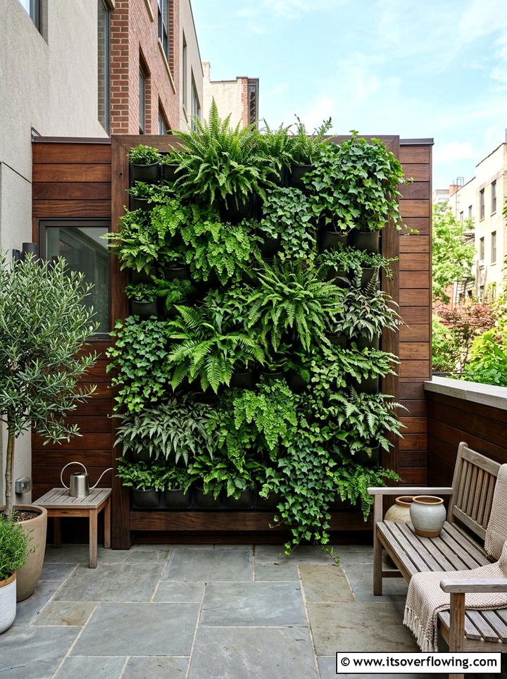Vertical Wall Garden - 25 garden ideas for small spaces