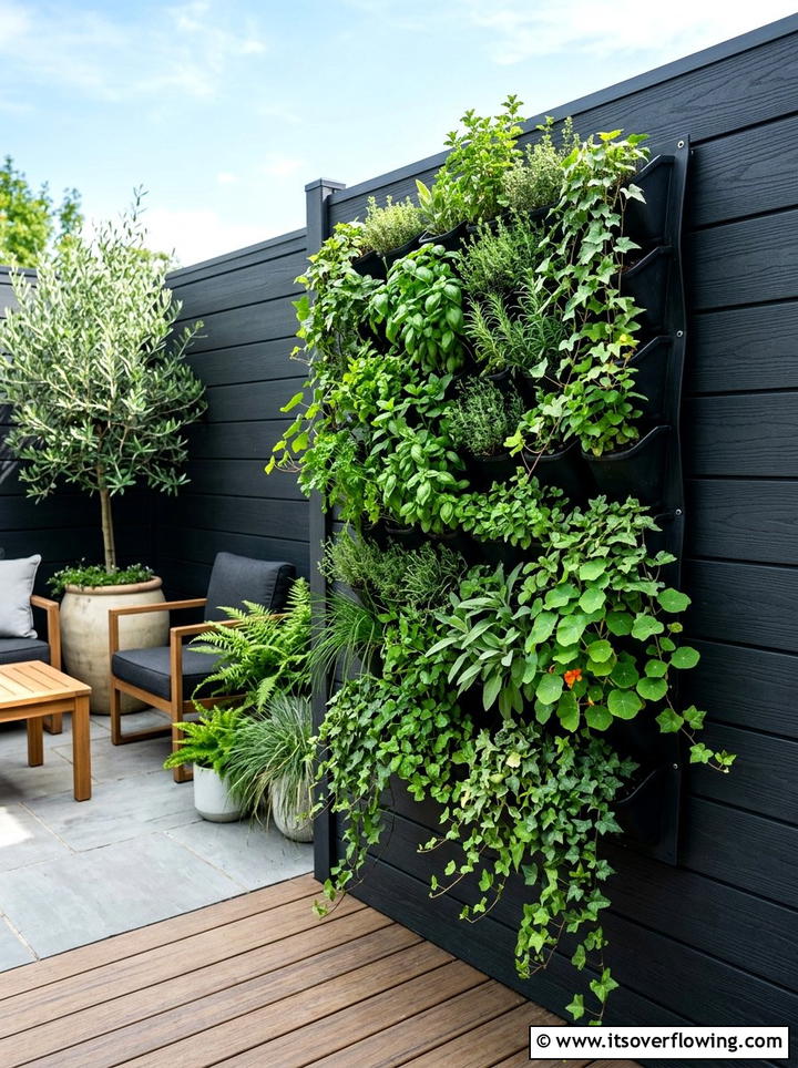 Vertical Wall Planter - 25 small garden ideas with raised beds