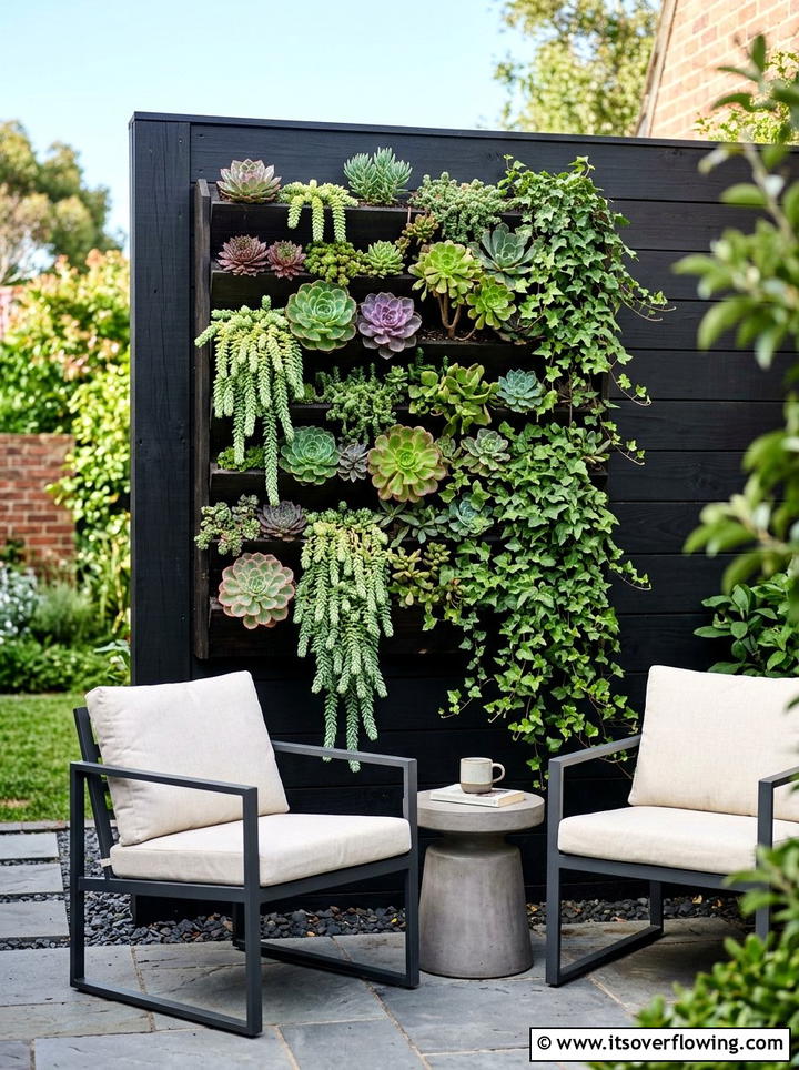 Vertical Wall Planter - 25 garden decor ideas for backyards