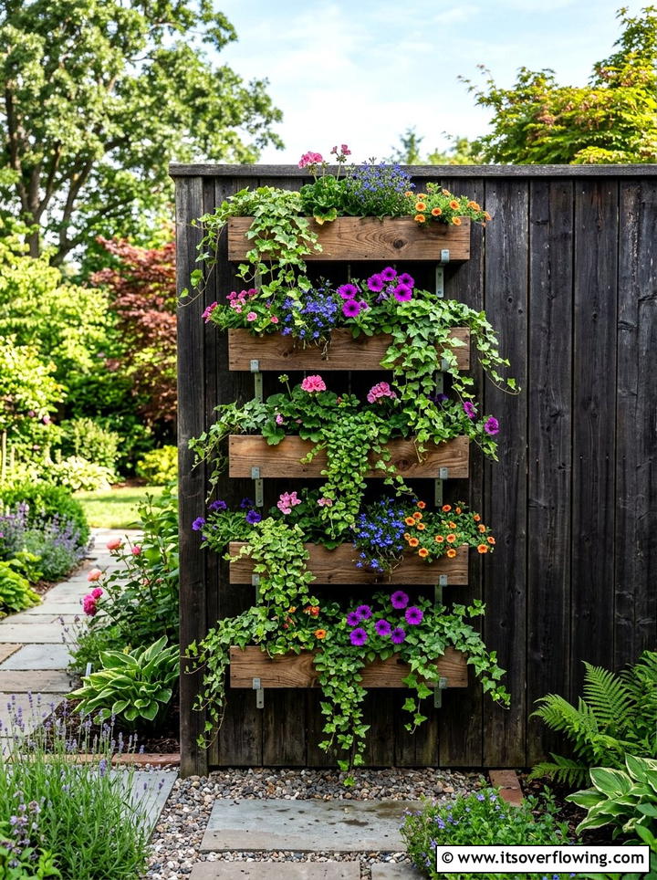 Vertical Wall Planter Set - 25 small garden ideas with container clusters