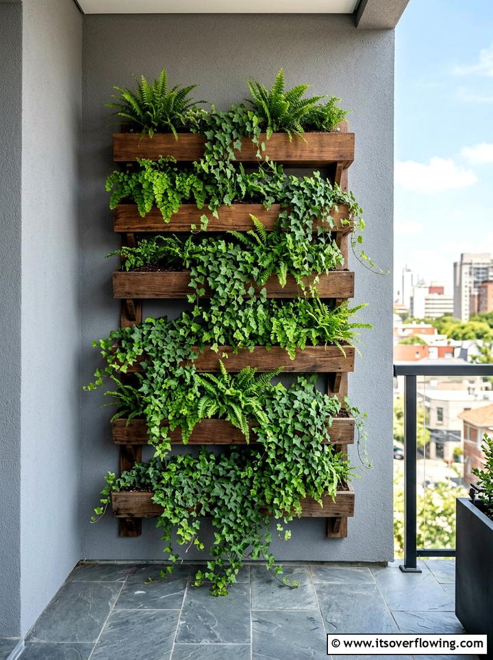 Vertical balcony planter - 25 creative garden ideas for balconies