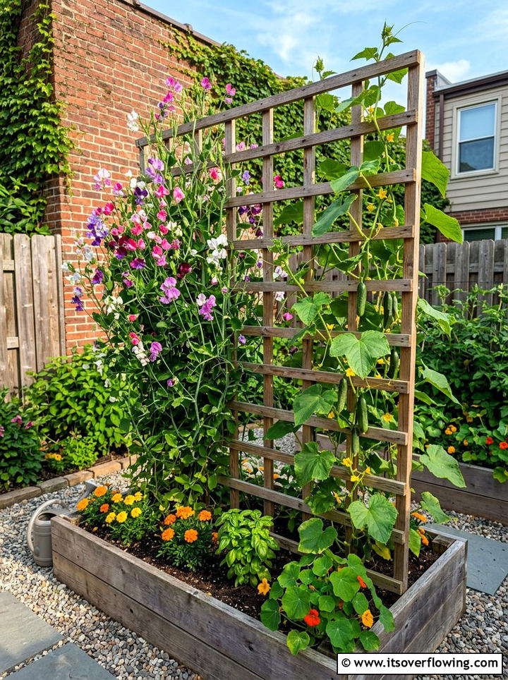 Vertical garden trellis beds - 25 garden ideas with raised beds