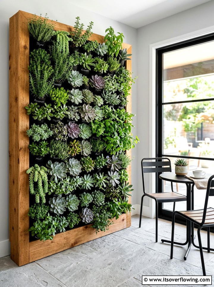 Vertical garden wall - 25 backyard ideas for suburban homes