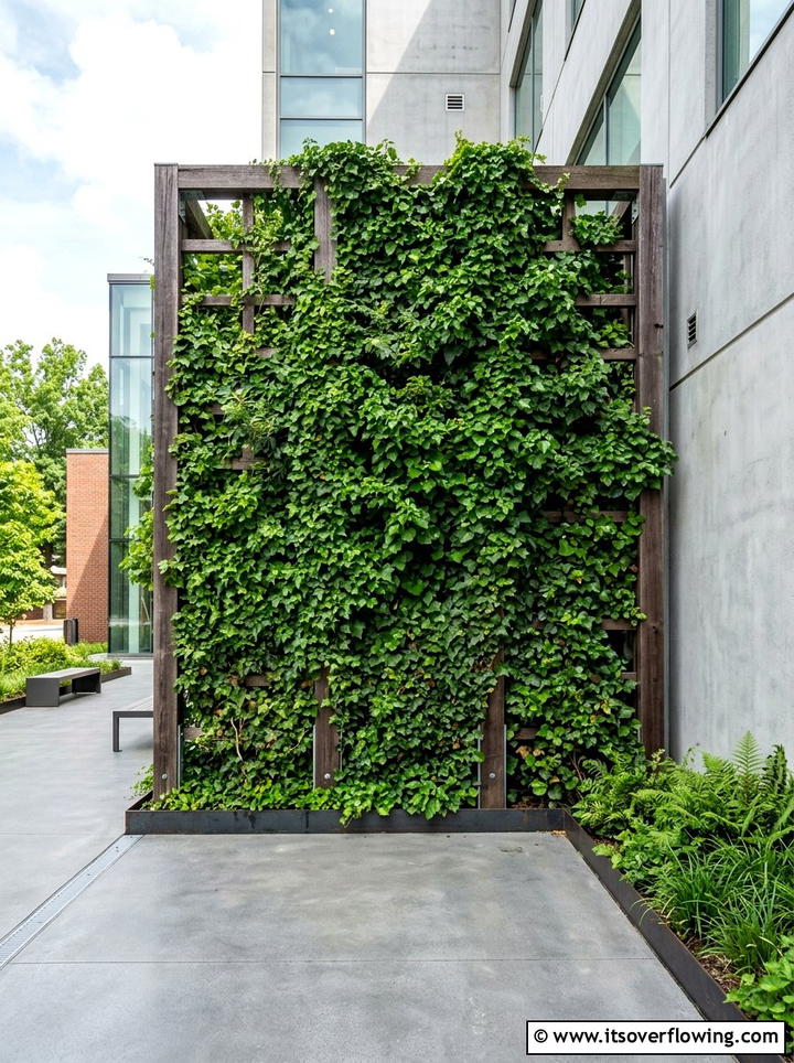 Vertical garden wall - 25 backyard ideas with minimalist style