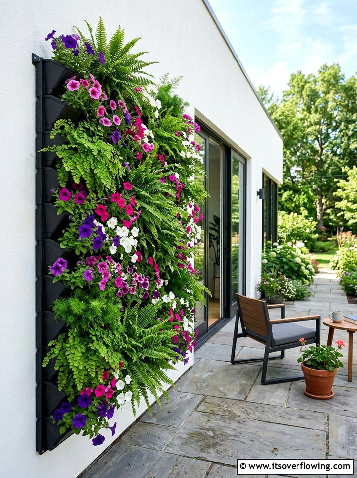Vertical garden wall planter - 25 garden decor ideas with wall art