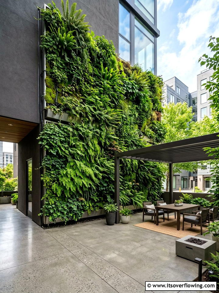 Vertical green wall - 25 garden design ideas for projects