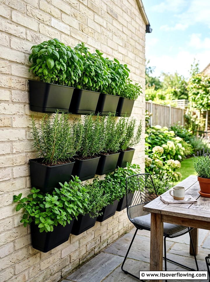 Vertical herb garden - 25 garden ideas with vertical planters
