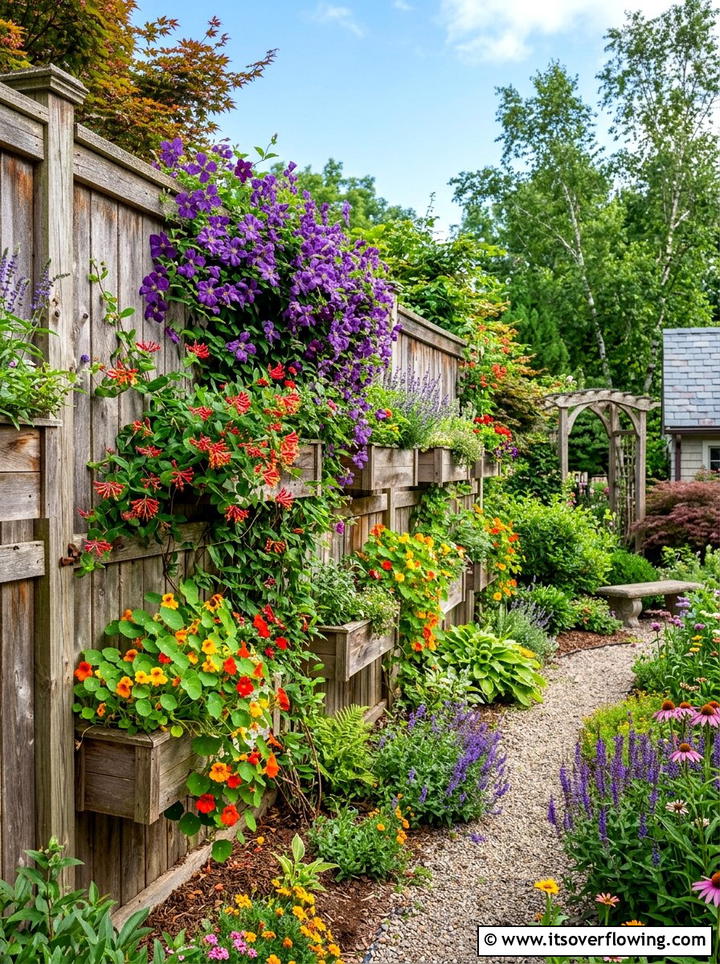 Vertical pollinator garden - 25 small garden ideas with pollinator plants