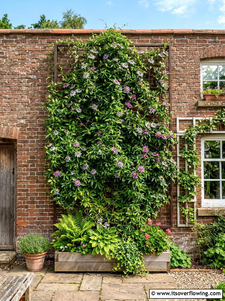 Vertical trellis garden - 25 garden ideas for butterflies