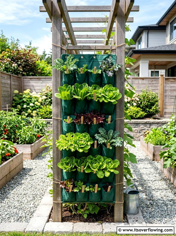 Vertical vegetable nursery - 25 upcycled garden ideas with shoe organizers