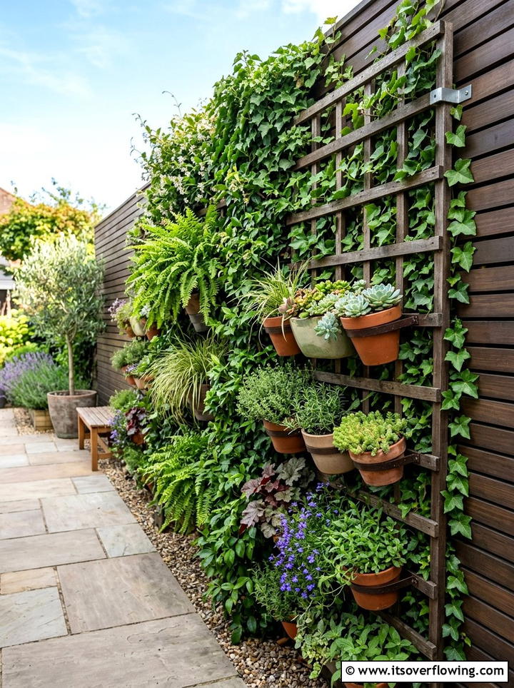 Vertical wall garden - 25 creative garden ideas with low maintenance design