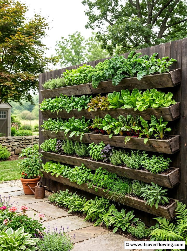 Vertical wall garden boxes - 25 backyard ideas with raised planter boxes
