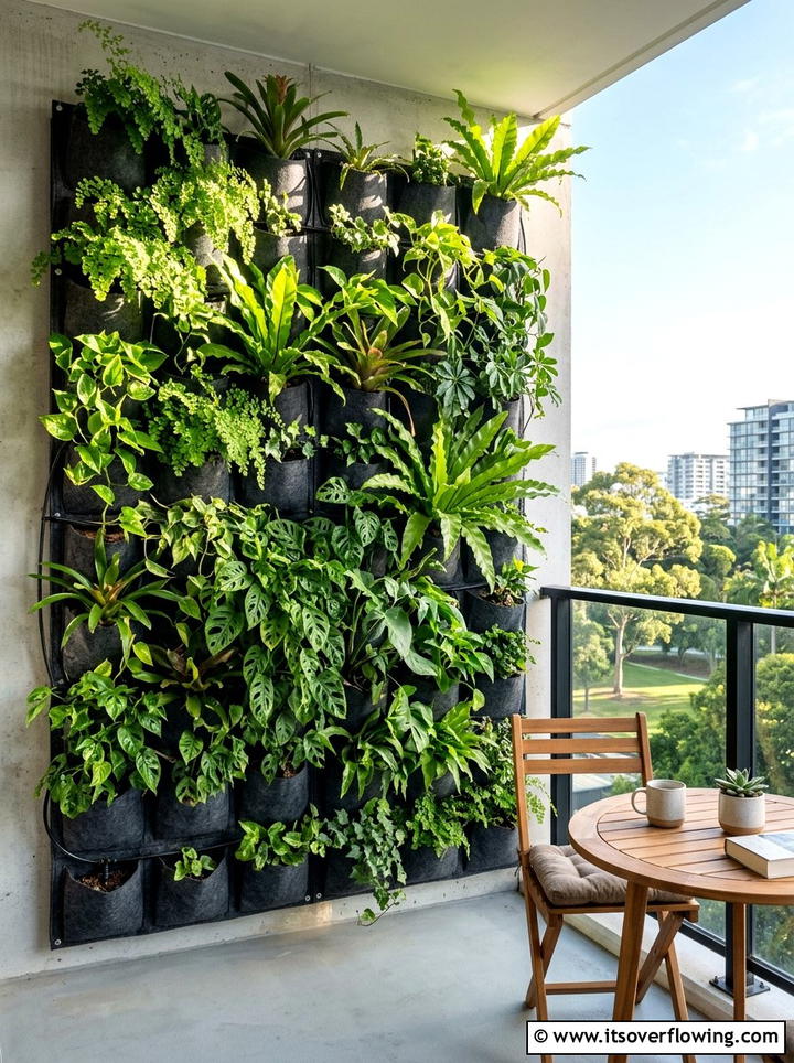 Vertical wall garden - 25 creative garden ideas for urban homes