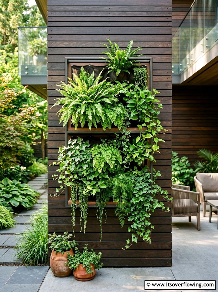 Vertical wall planter - 25 small garden ideas for patio