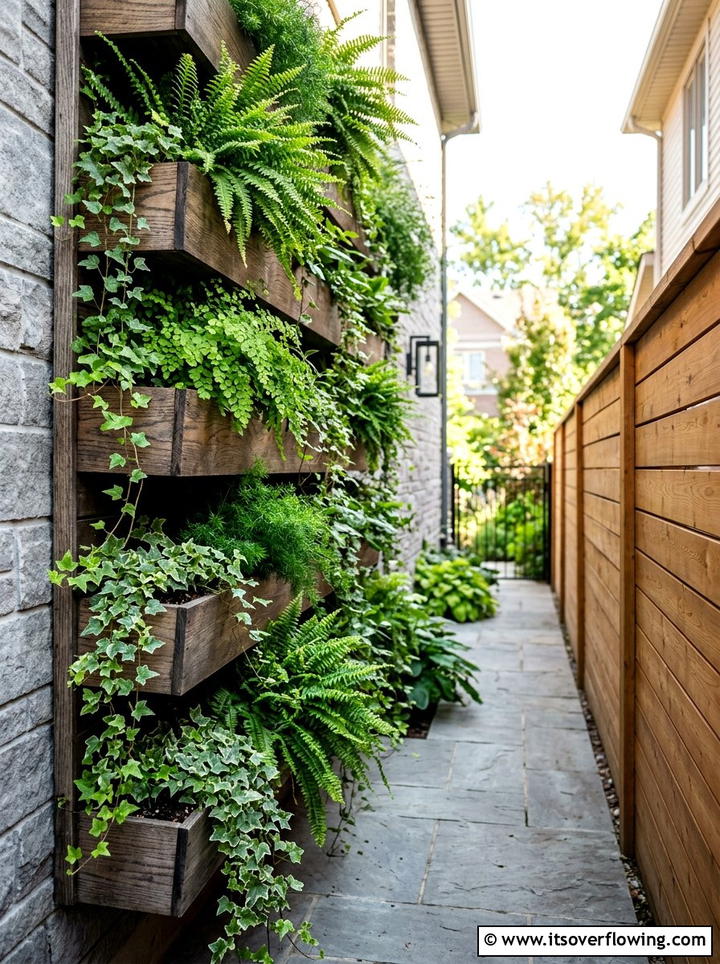 Vertical wall planter - 25 small garden ideas for side yard