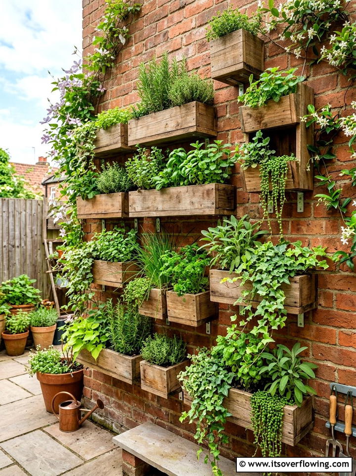 Vertical wall planter layout - 25 garden design ideas with asymmetry