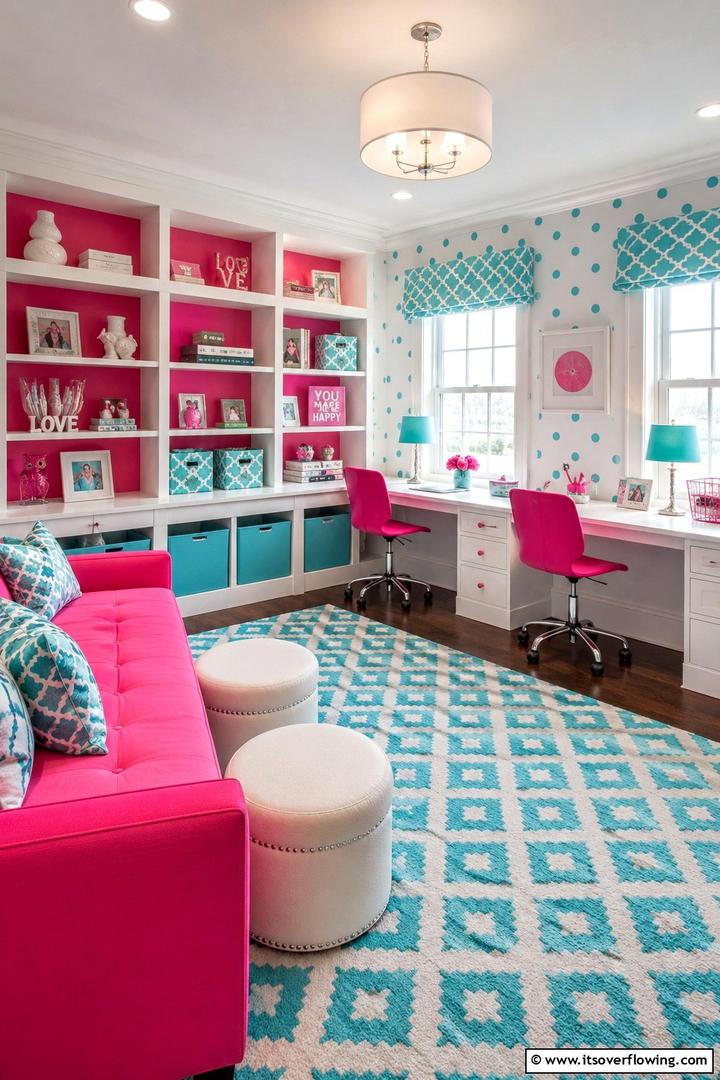 Vibrant Accented Pink Setup - 30 Pink Gaming Setup Ideas for a Vibrant Play Space